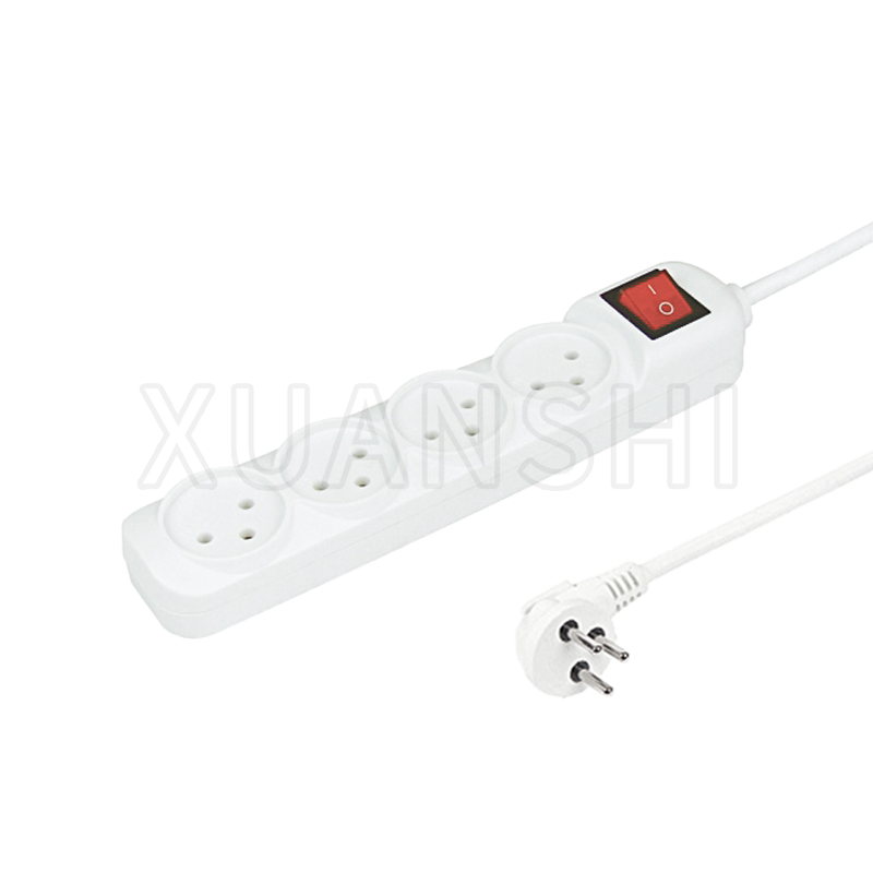 Israel 4 way power strip with switch (with children protection) JL-10A,XS-XBK40