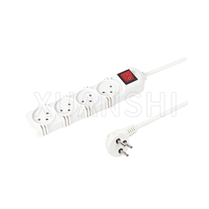 Israel 4 way power strip with switch(without children protection) JL-10A/XS-XBK41