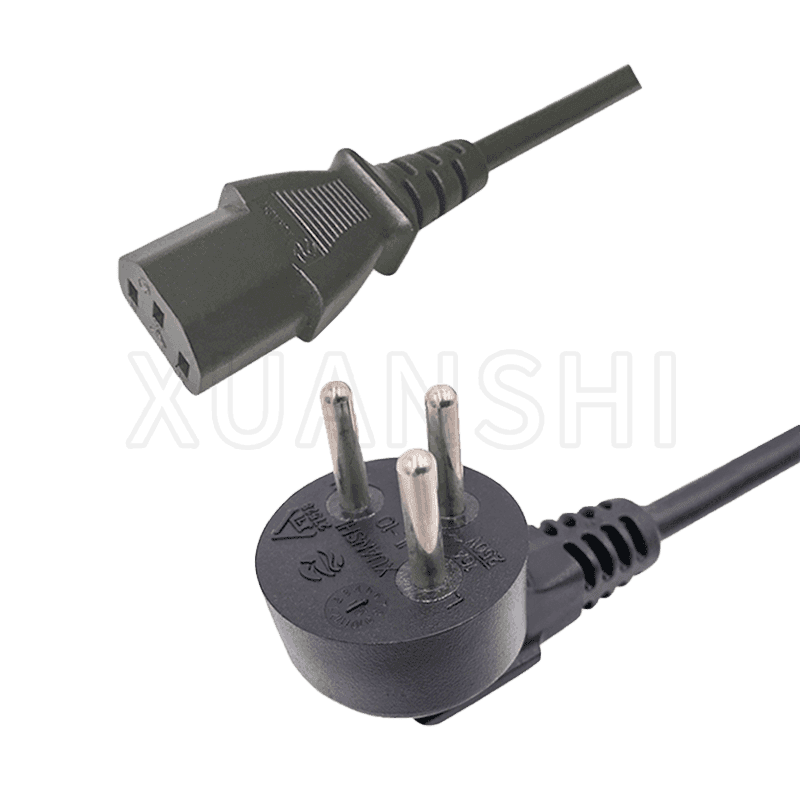 Israel 3 pin plug power cord with IEC C13 Connector JL-10,JL-38C
