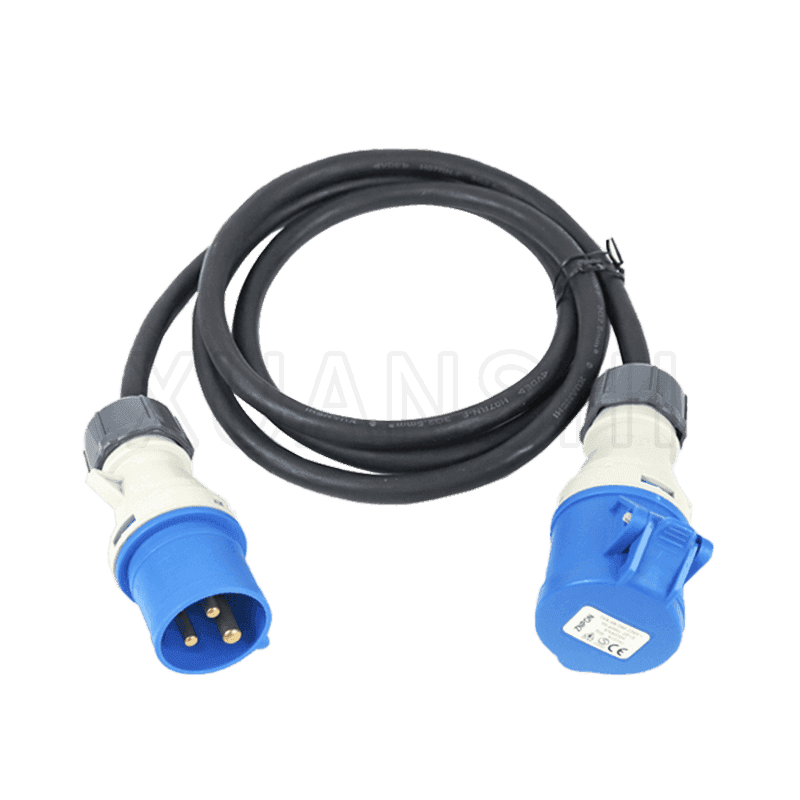 IP44 3 pin industrial male female extension cord XS-GY005,XS-GY005Z