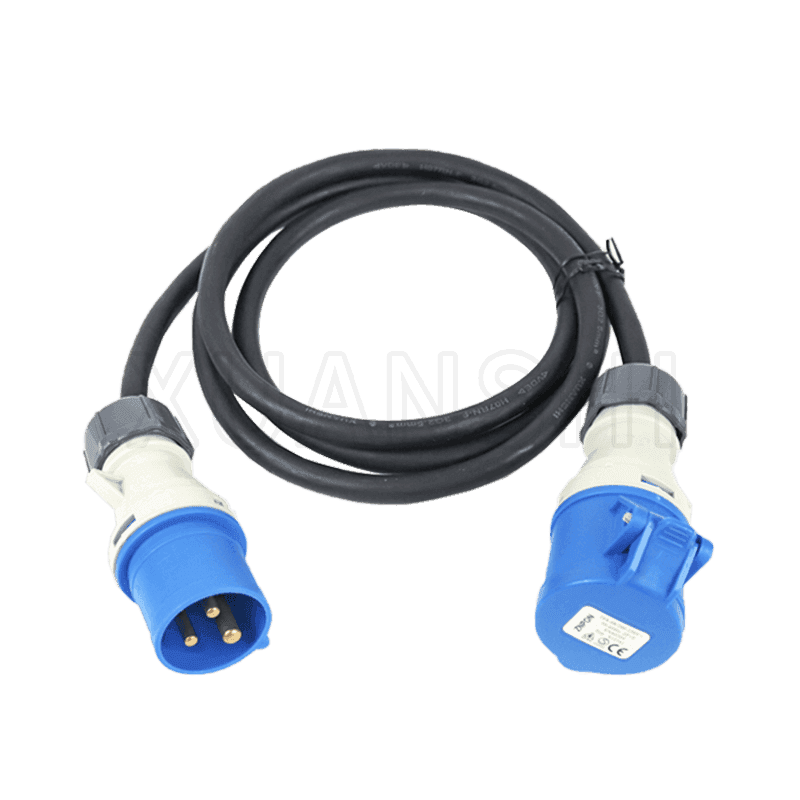 IP44 3 pin industrial male female extension cord XS-GY005,XS-GY005Z