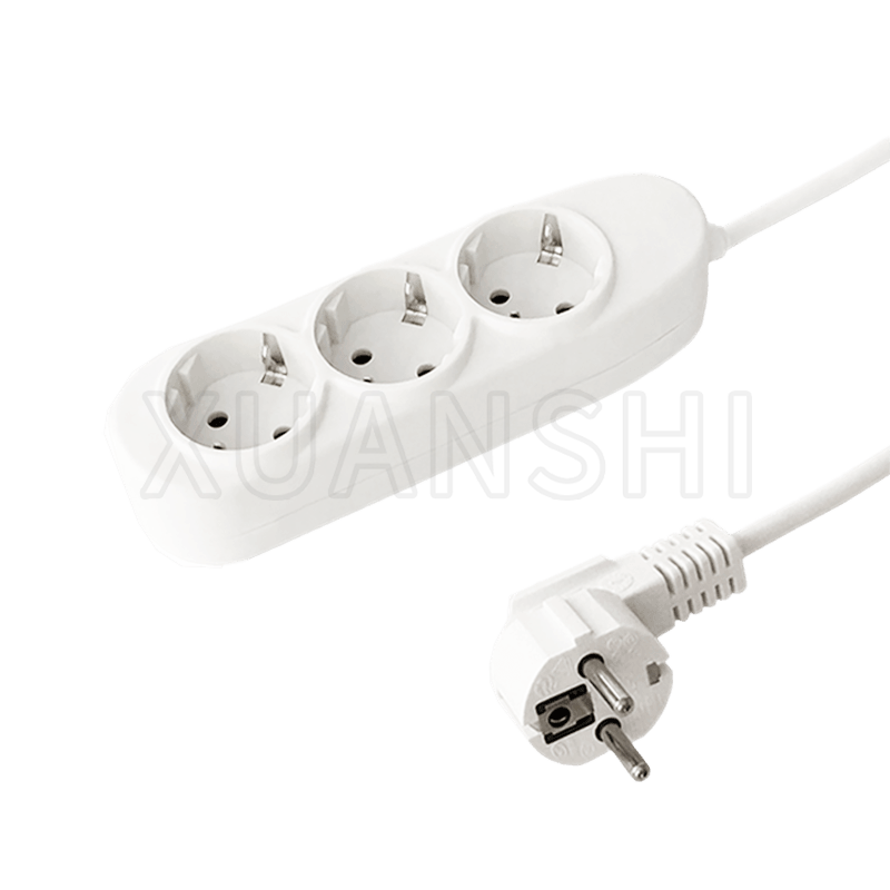 European 3 way power strip JL-3,XS-XBD30