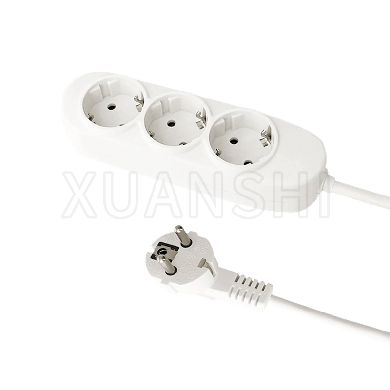 European 3 way power strip JL-3,XS-XBD30