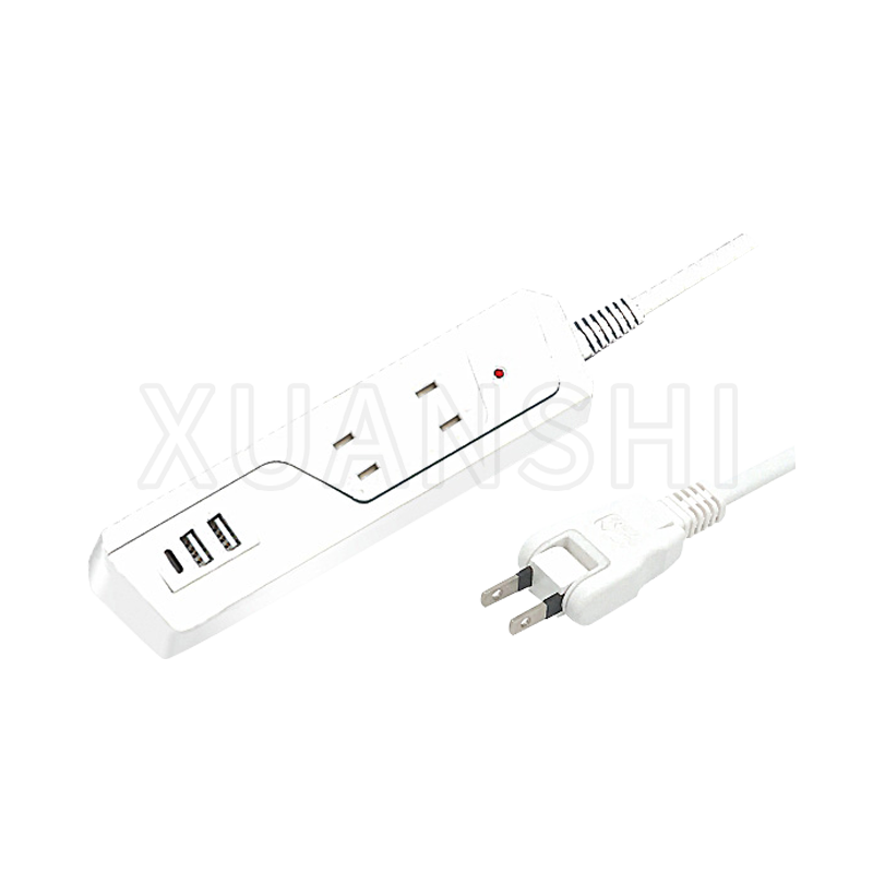 Japan power strip with two usb ports and one type-c port JL-7Z,XS-XBP2UA