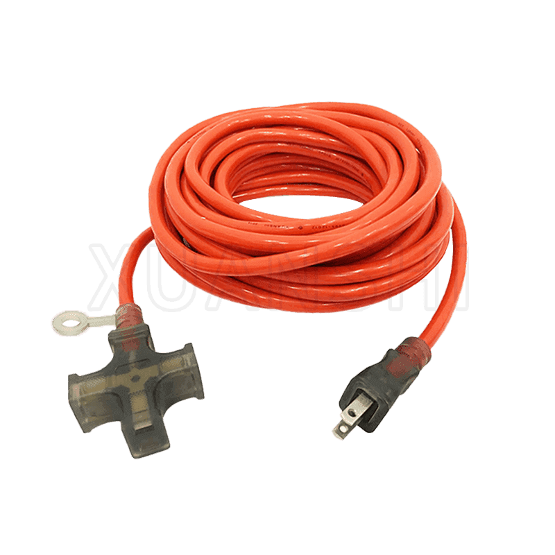 Japan 2 pin plug extension cord with 3 outlet socket JL-7,JL-7B