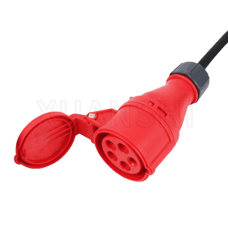 IP44 5 pin industrial plug and socket extension cord XS-GY003,XS-GY003Z