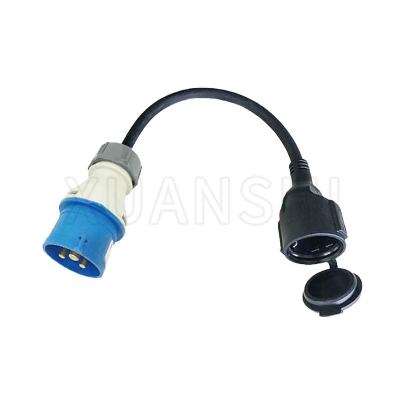 IP44 industrial socket with Schuko plug JL-3Z,XS-GY005Z